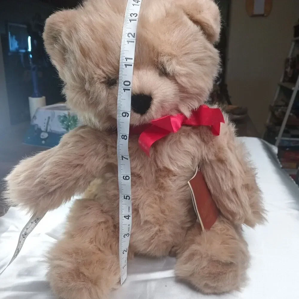 Vintage Applause Avanti Italy Leather Tag Teddy Bear Plush 1990s‎ Ltd 2492/6000